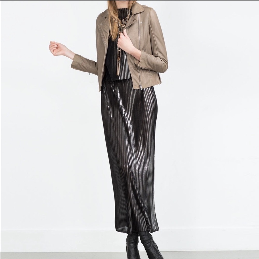 Zara metallic top & skirt